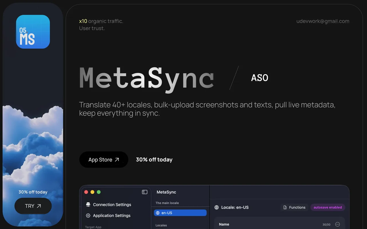 MetaSync screenshot