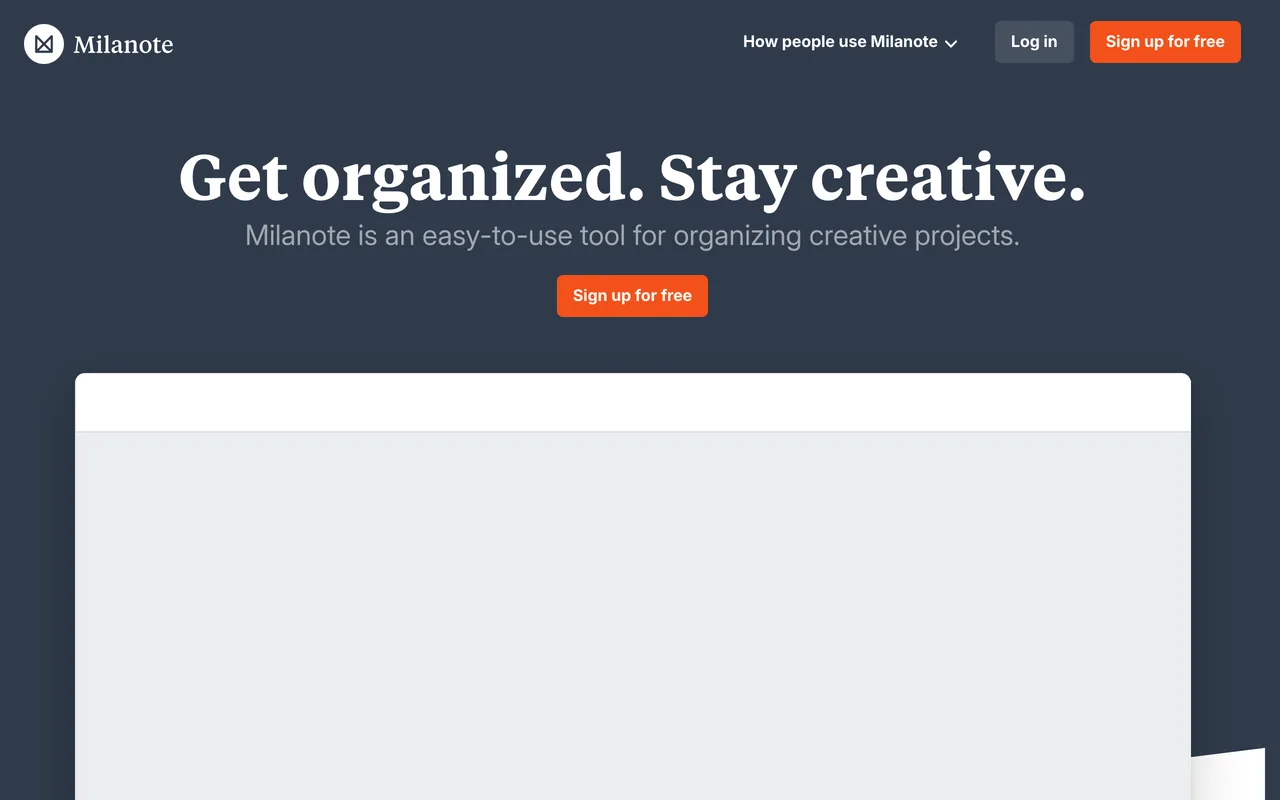 Milanote screenshot