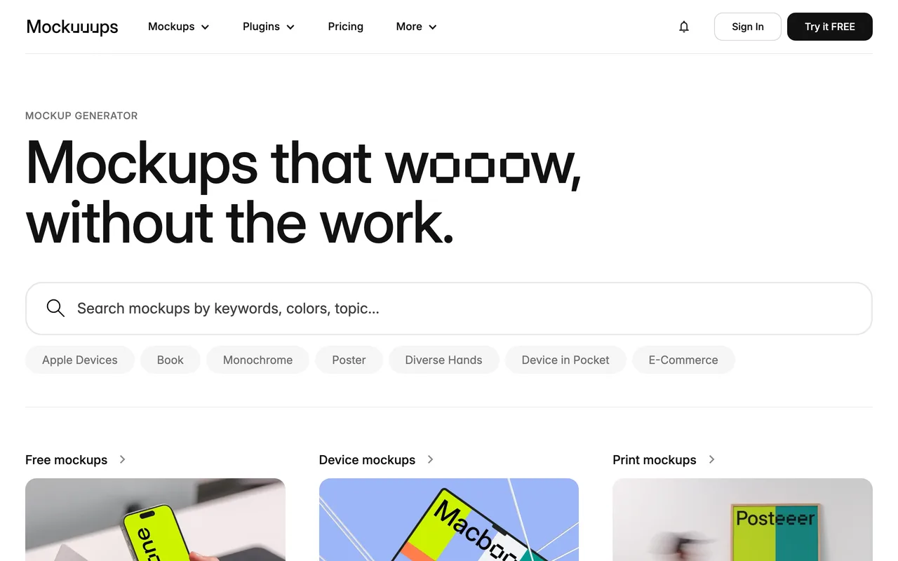 Mockuuups Studio screenshot
