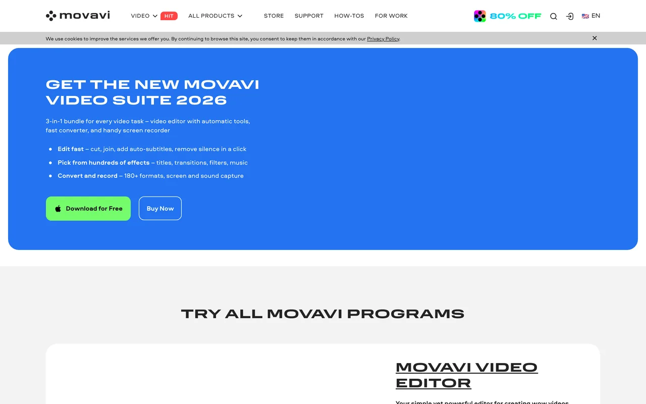 Movavi Video Editor screenshot