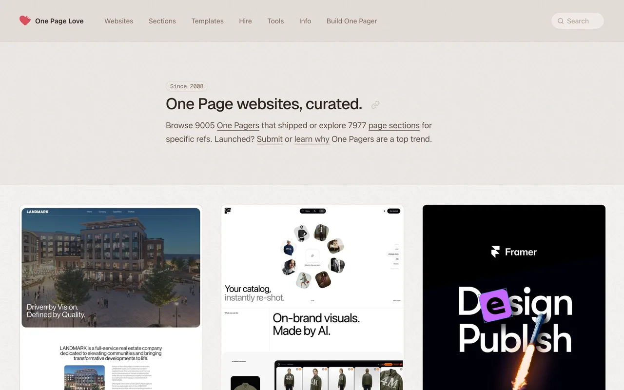 One Page Love screenshot