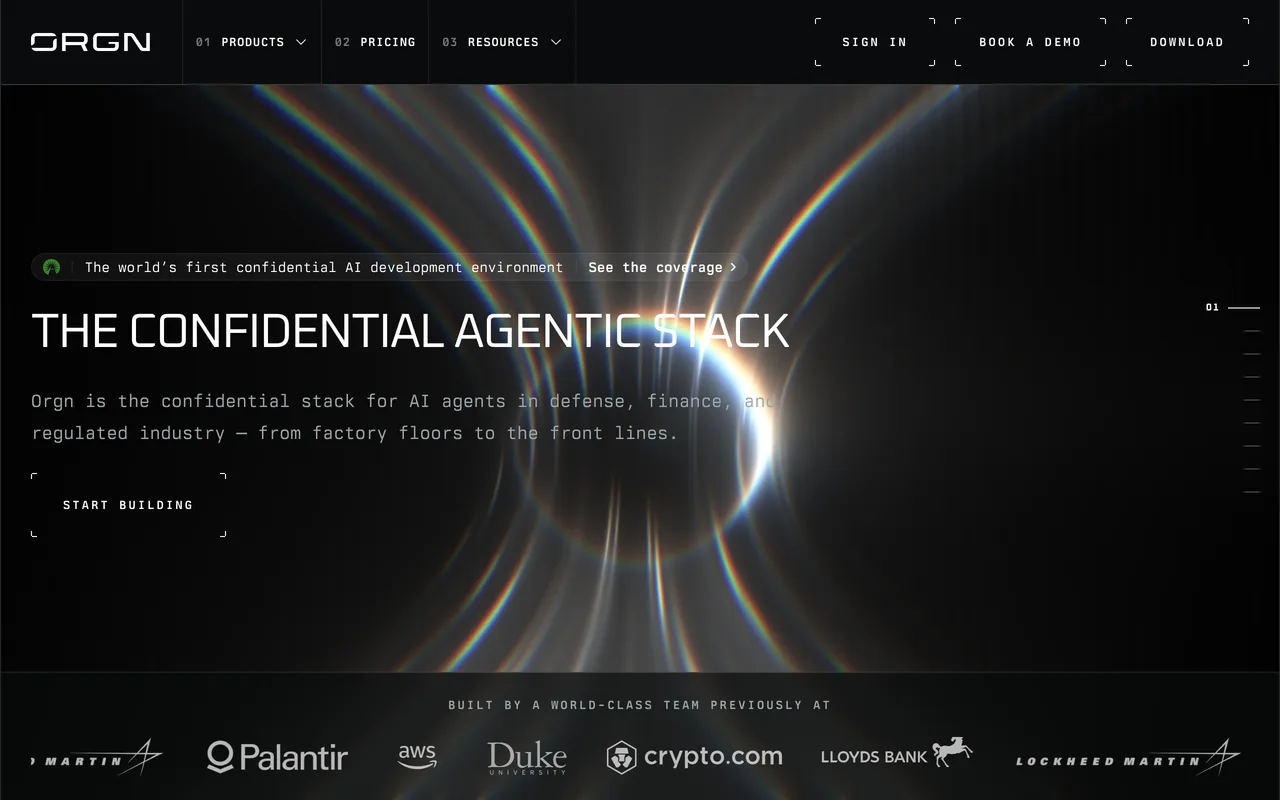 ORGN CDE screenshot