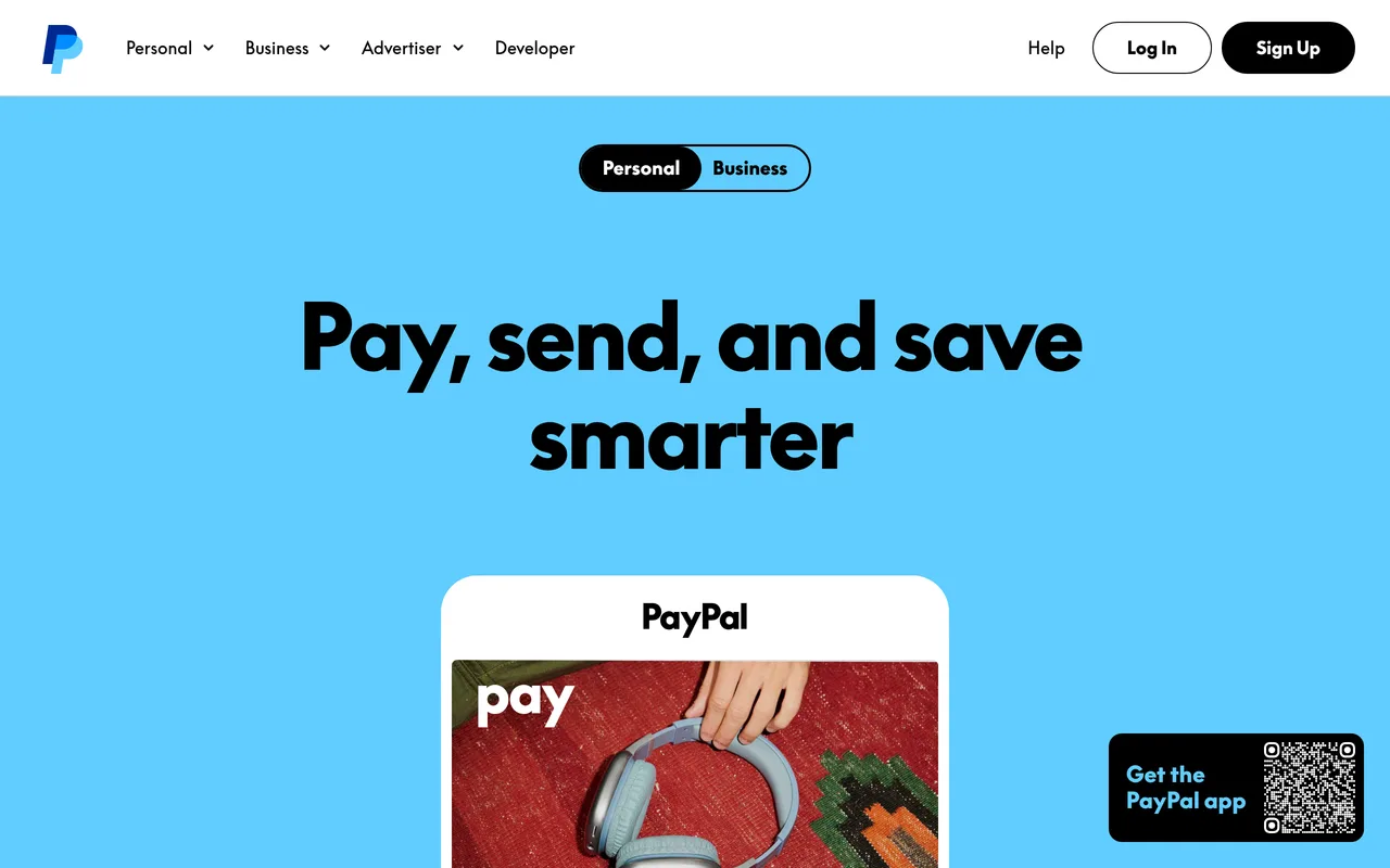 PayPal screenshot