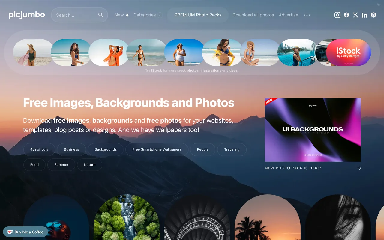 Picjumbo screenshot