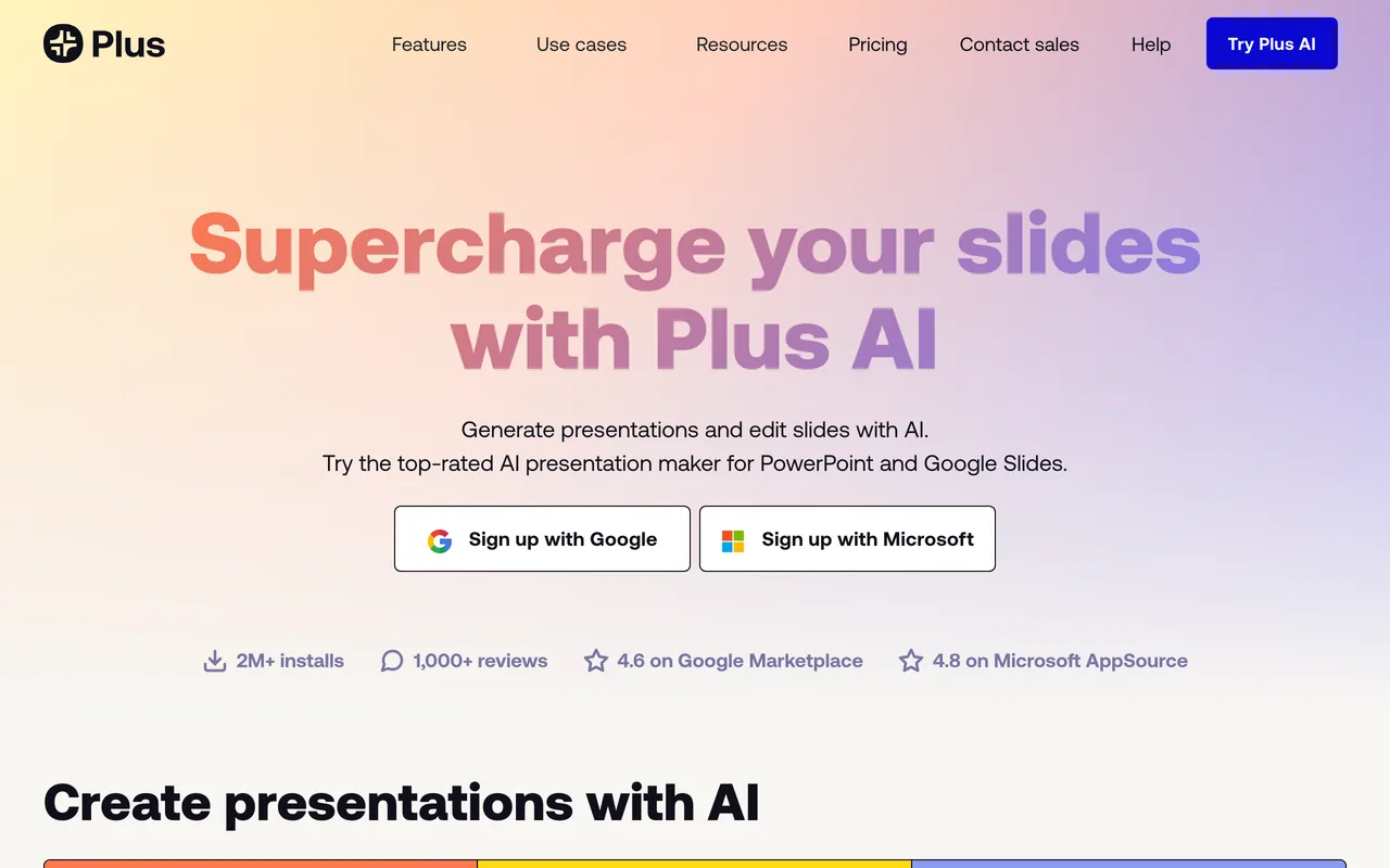 Plus AI screenshot