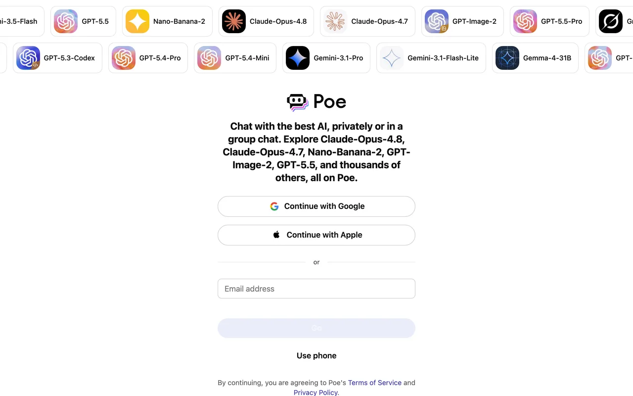 Poe screenshot