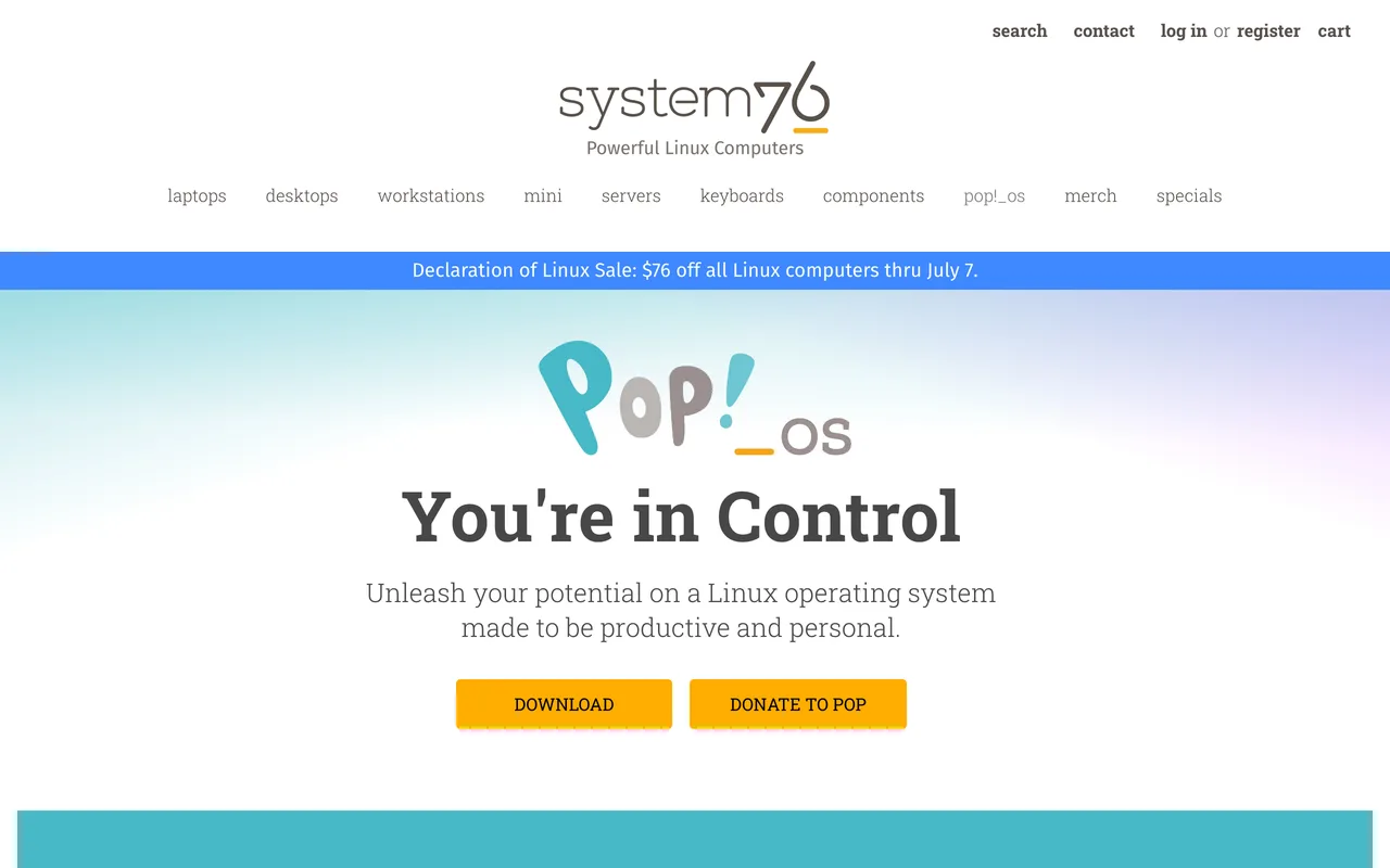 Pop!_OS screenshot