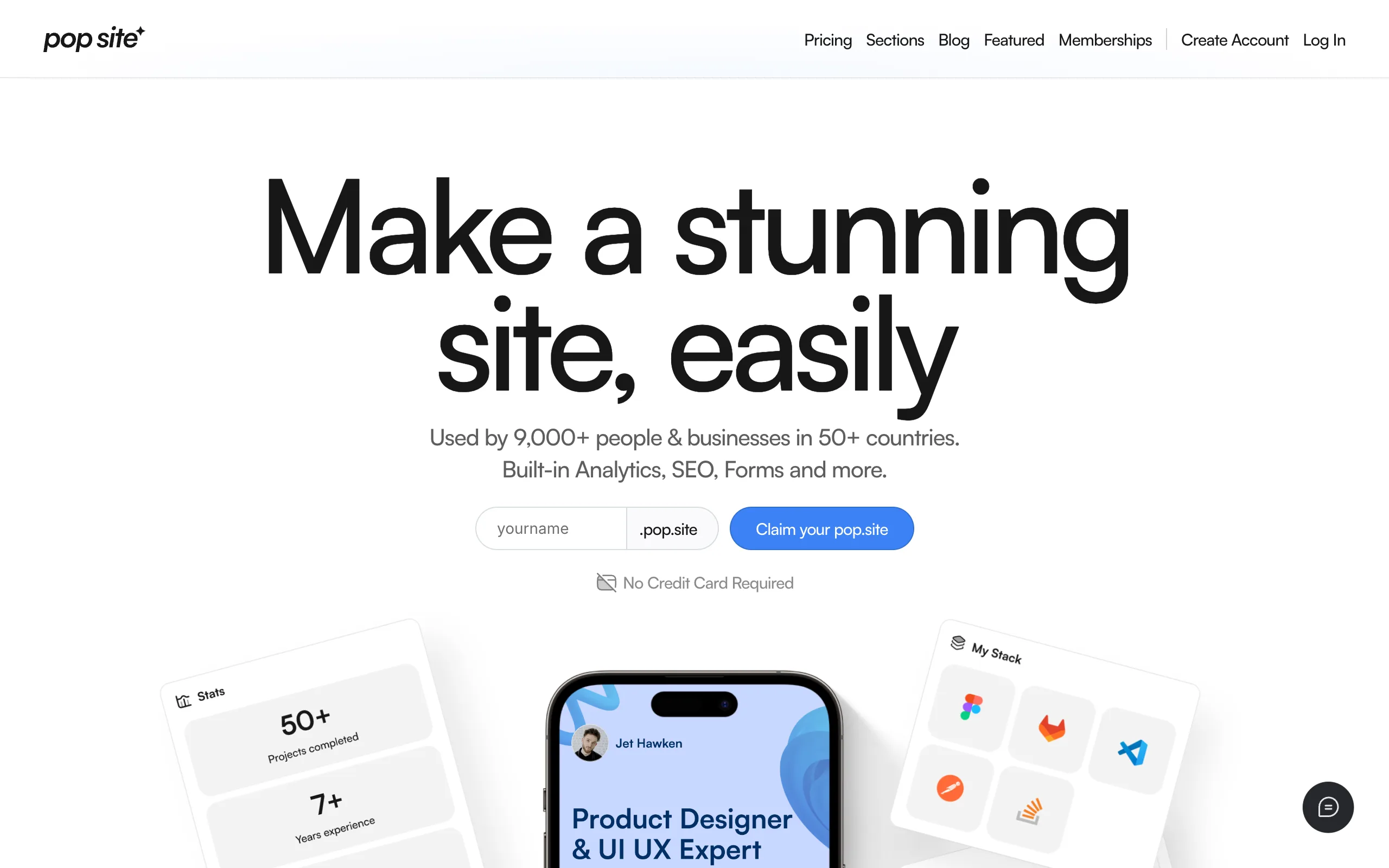 Pop Site screenshot
