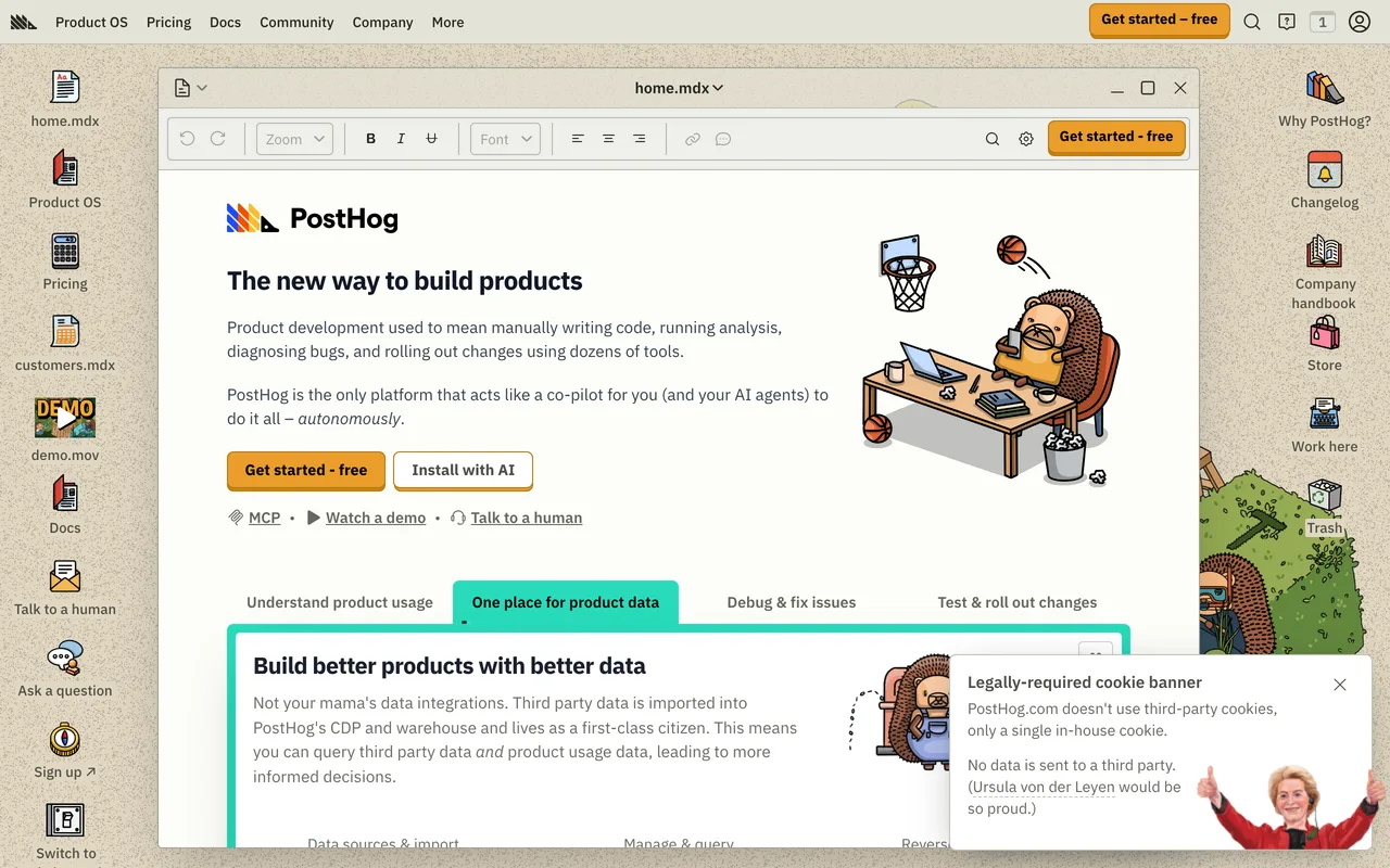 PostHog screenshot