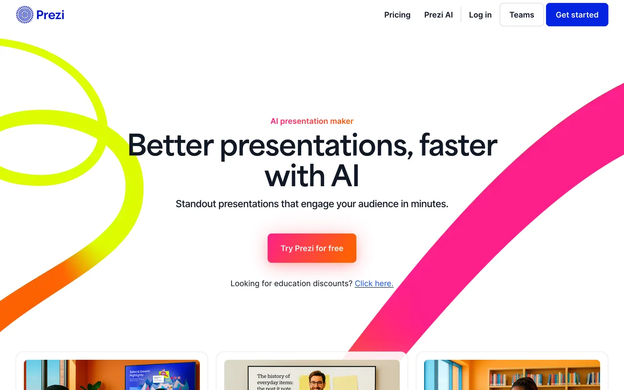 Prezi screenshot