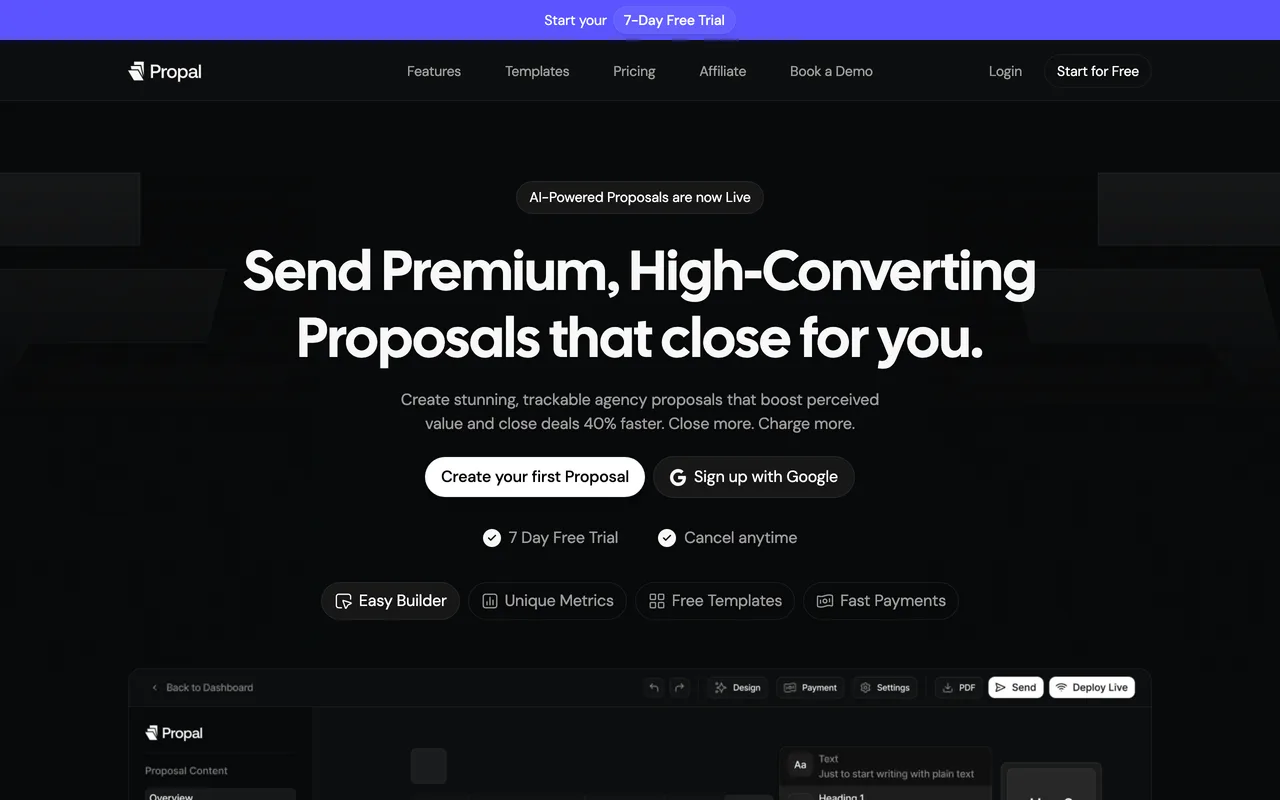 Propal screenshot