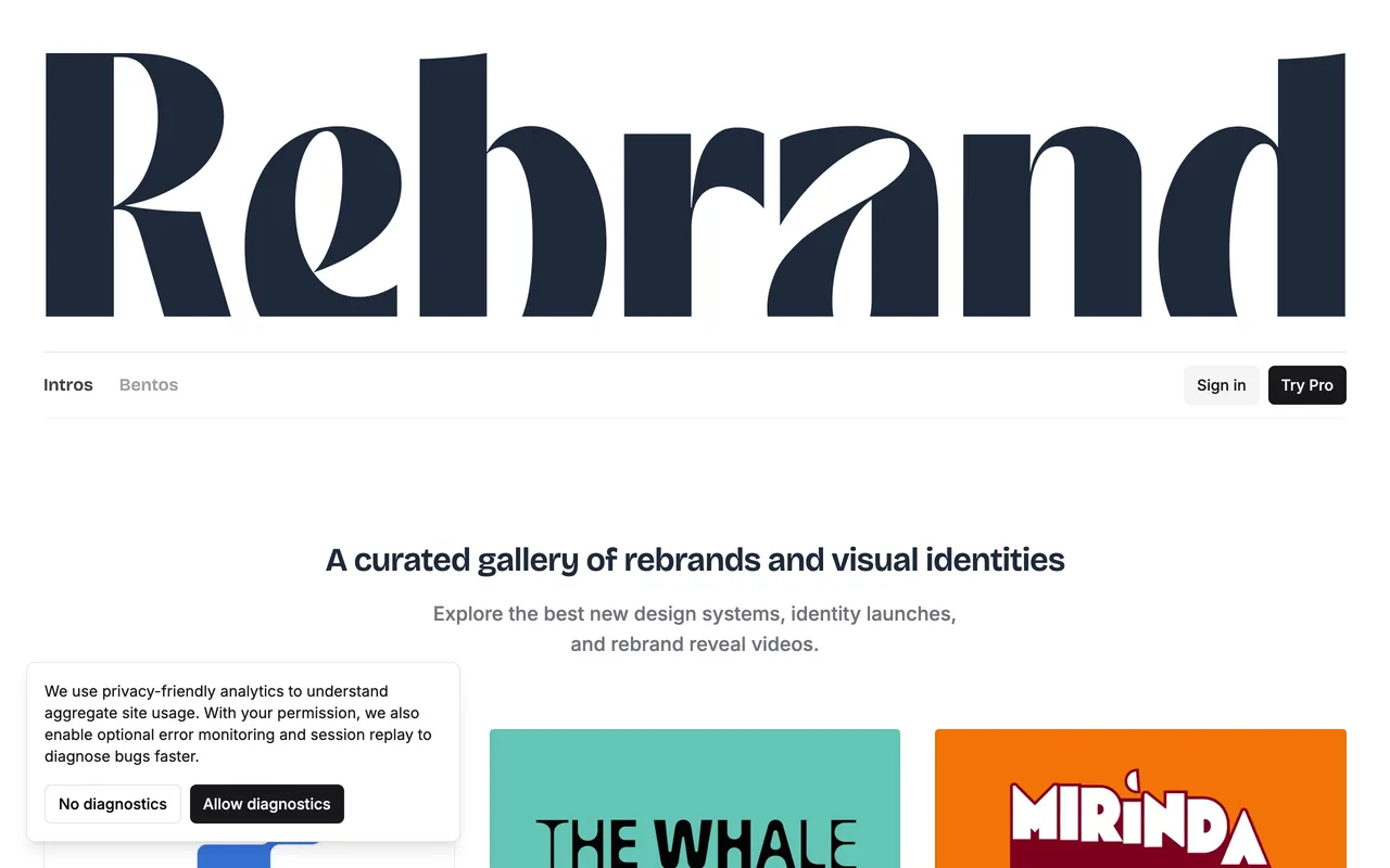 Rebrand Gallery screenshot