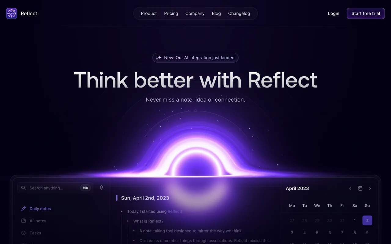 Reflect screenshot