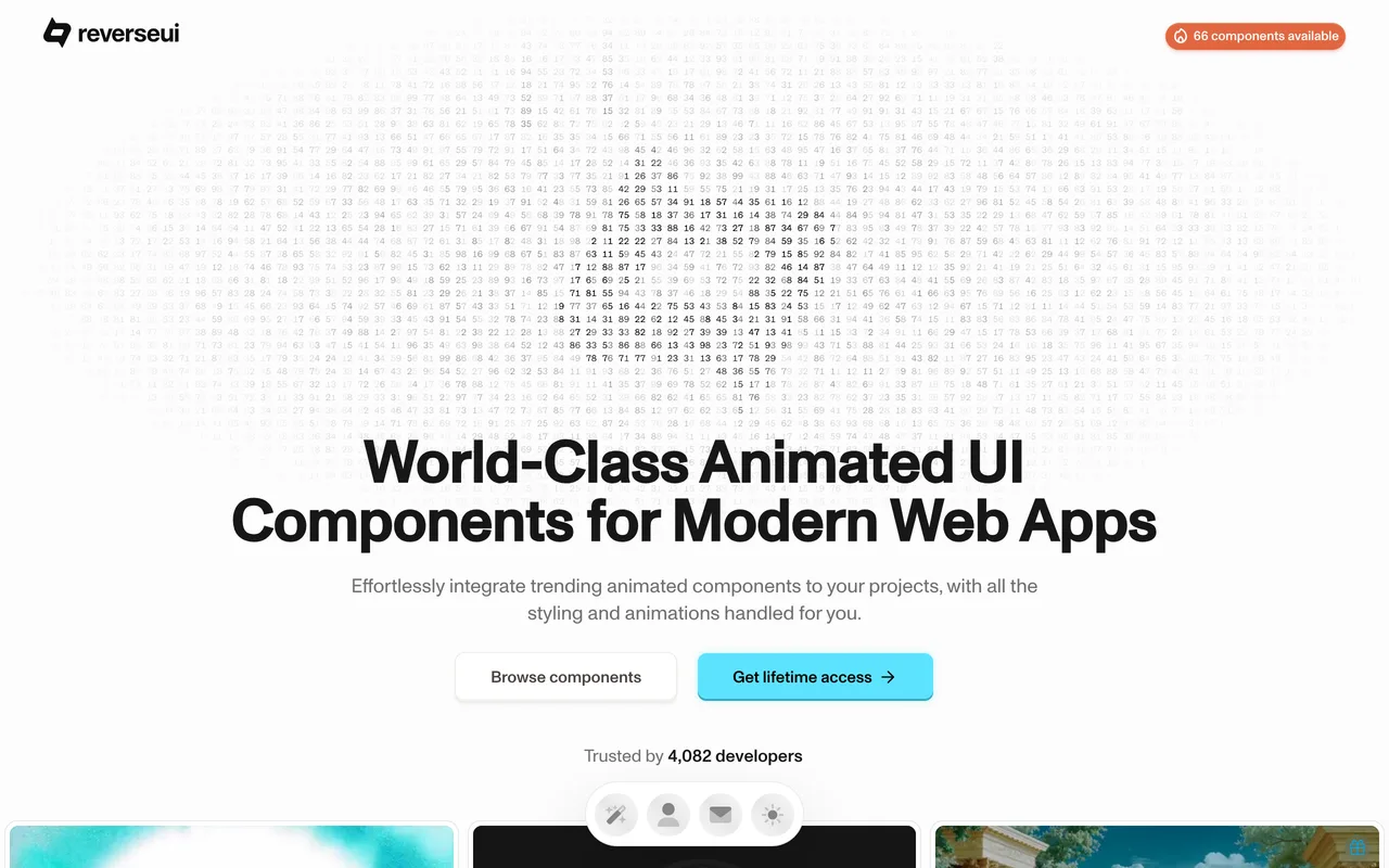 Reverse UI screenshot