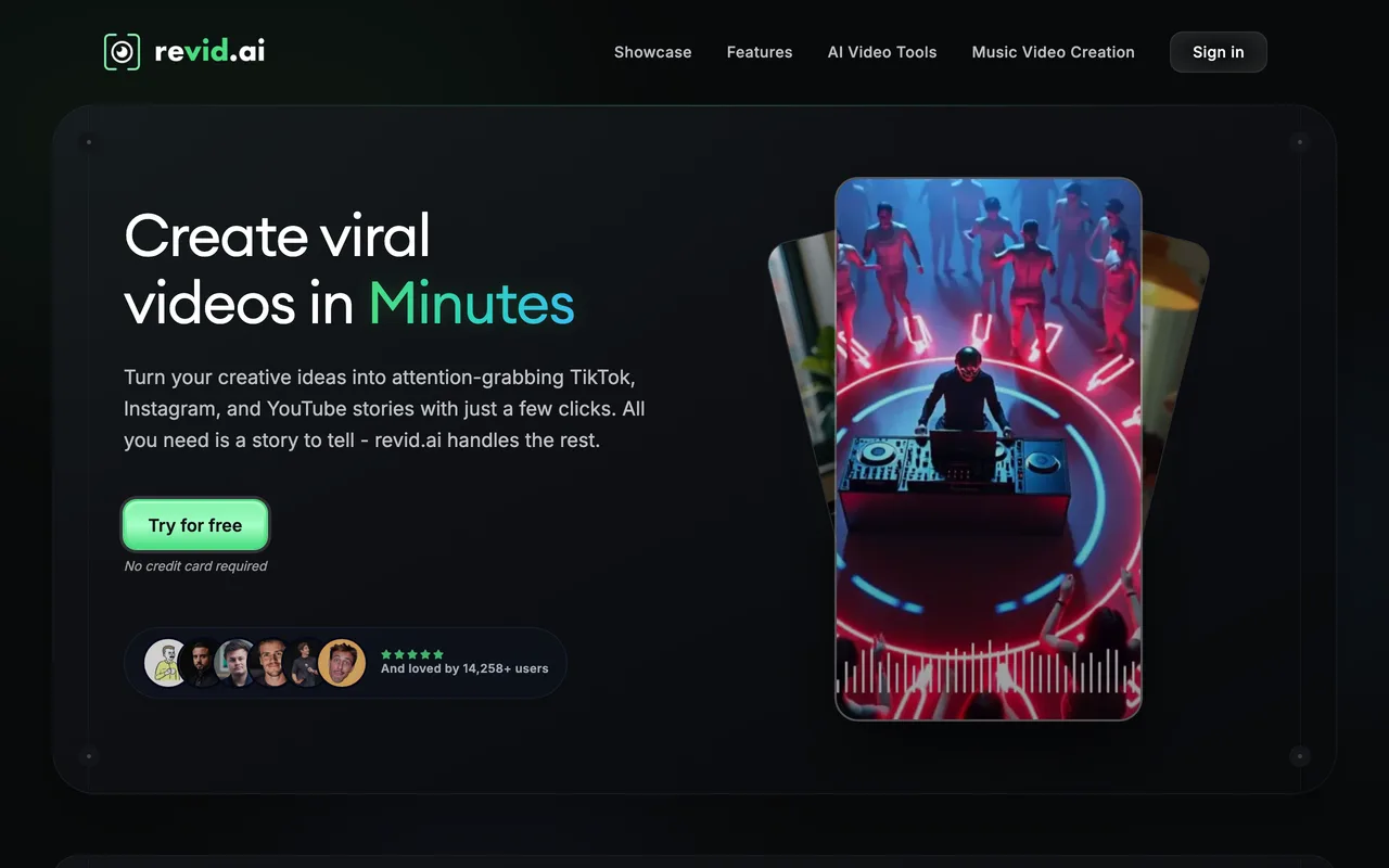 Revid.ai screenshot