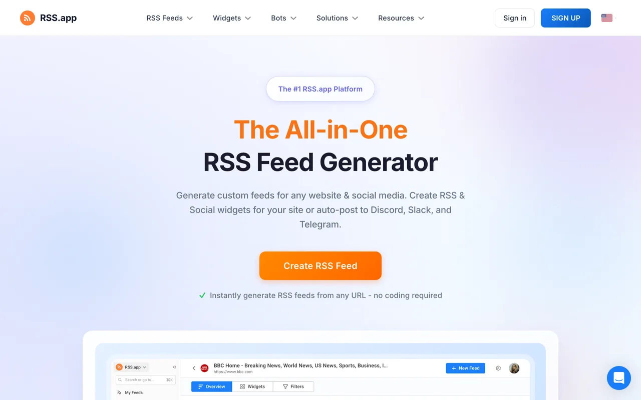RSS.APP screenshot