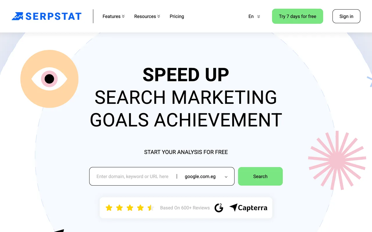 Serpstat screenshot