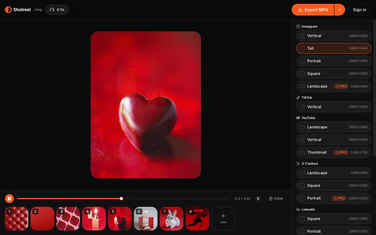 Shotreel screenshot