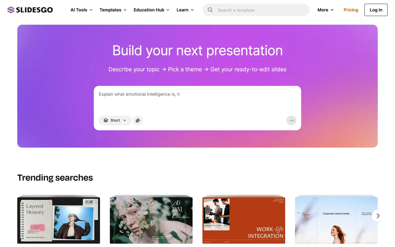 Slidesgo screenshot