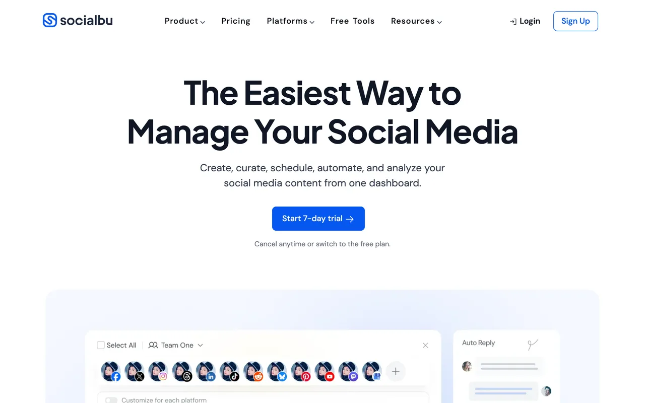 SocialBu screenshot