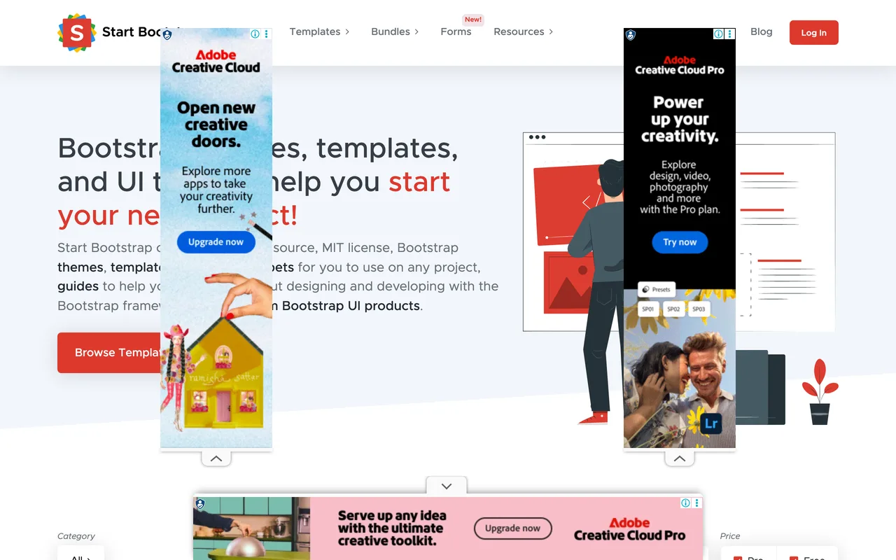 Start Bootstrap screenshot