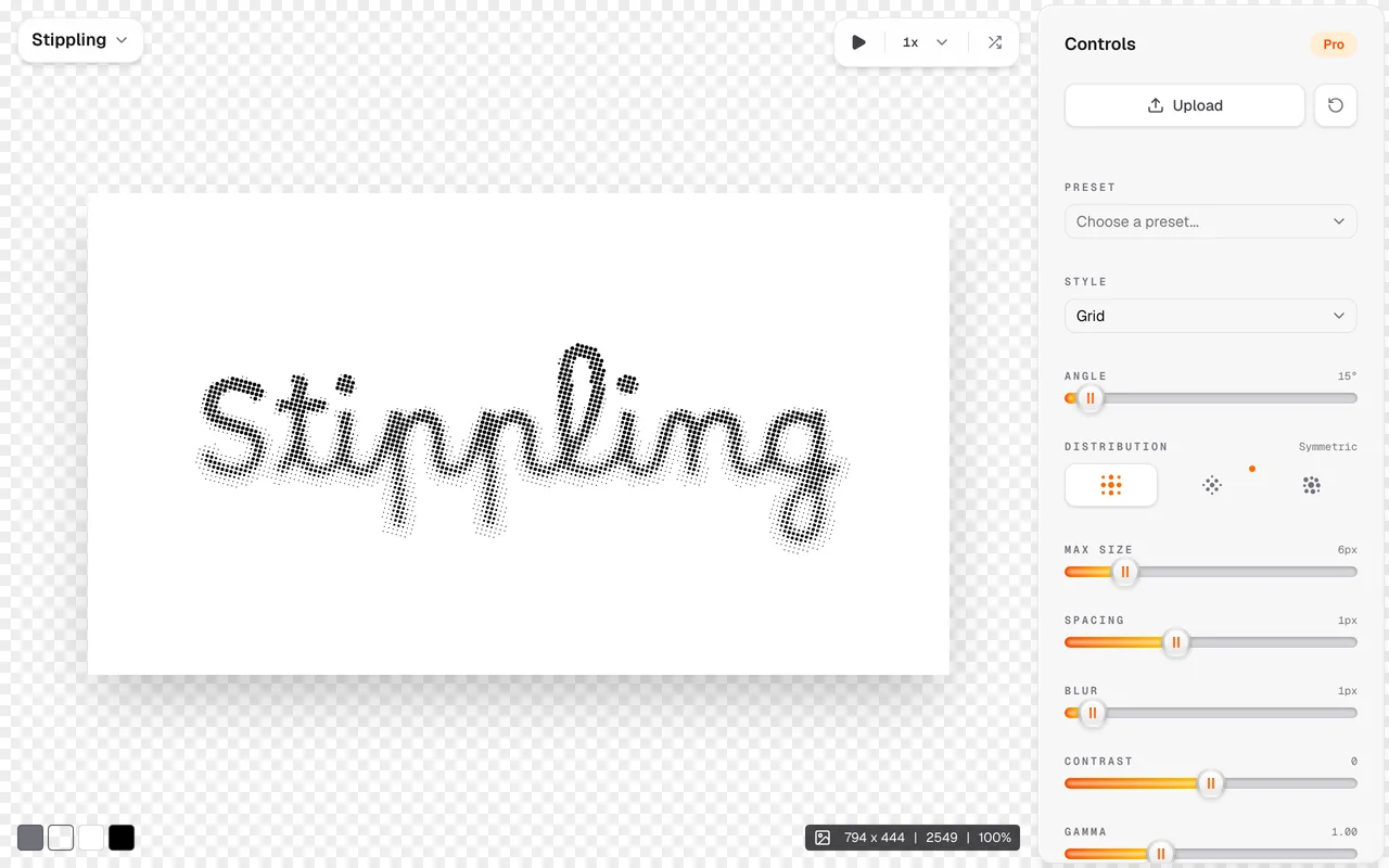 Stippling App screenshot