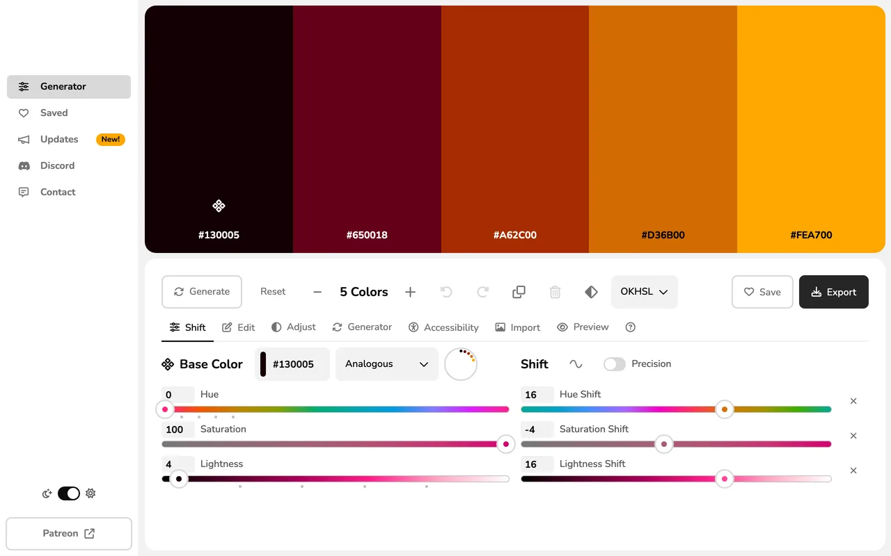 Super Color Palette screenshot
