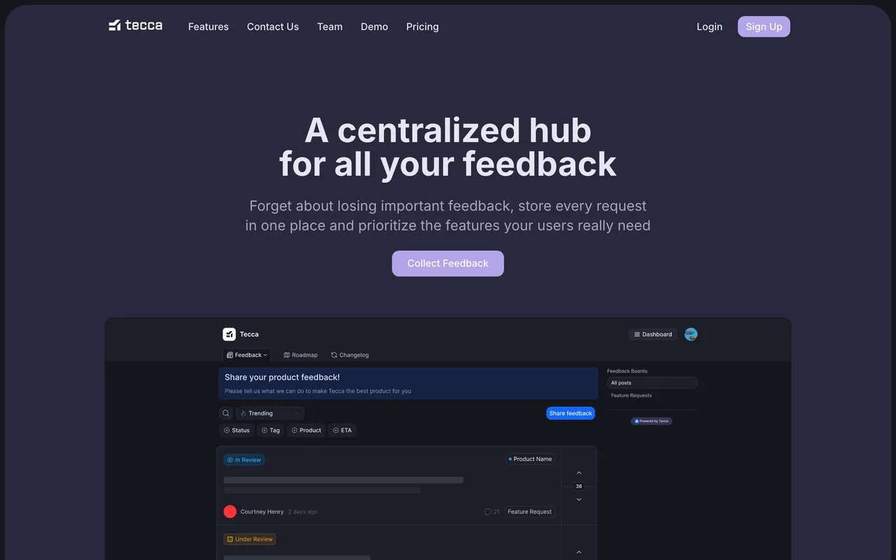 Tecca screenshot