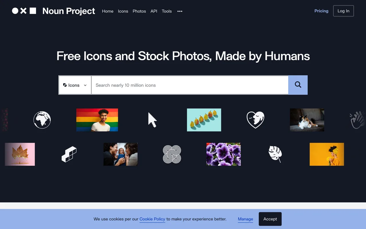 The Noun Project screenshot
