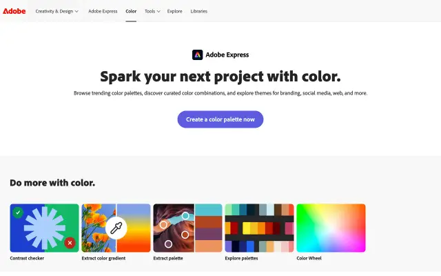 Adobe Color preview