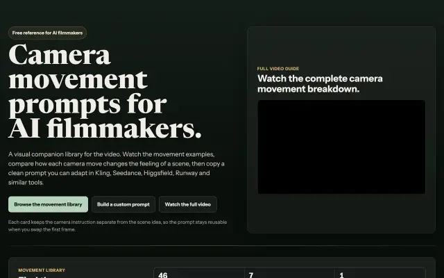 AI Camera Movements preview