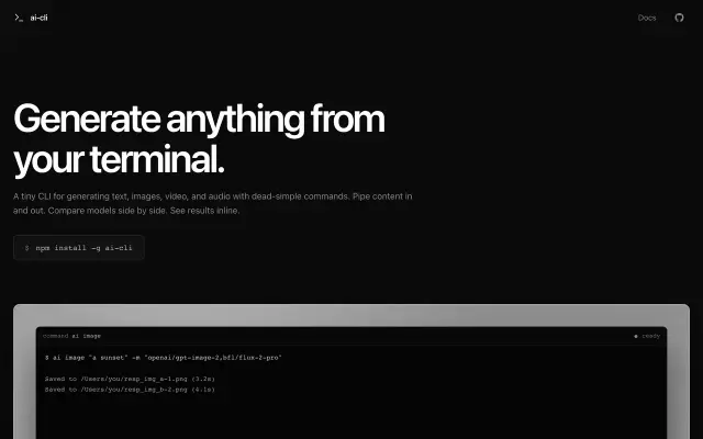 AI CLI preview