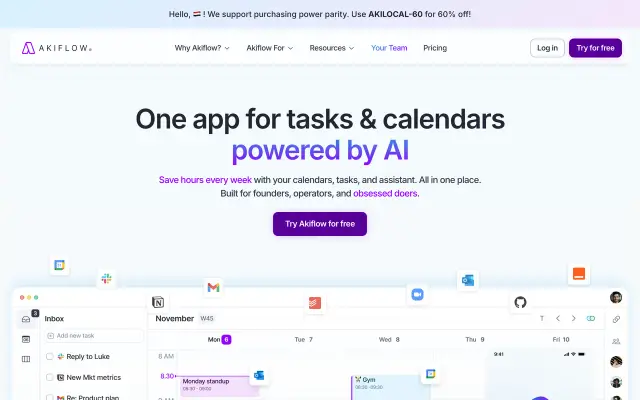 Akiflow preview