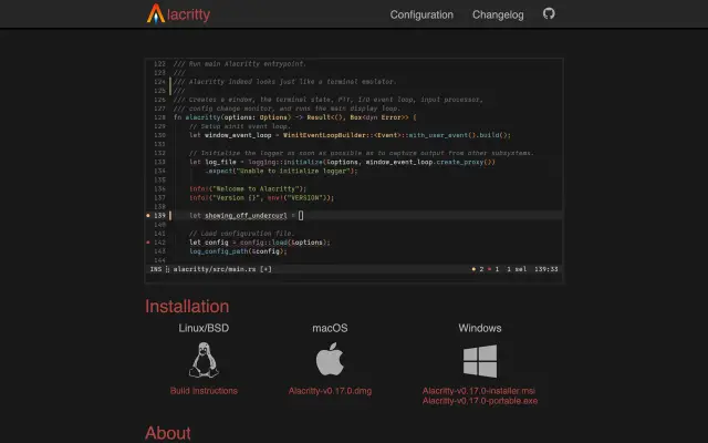 Alacritty preview