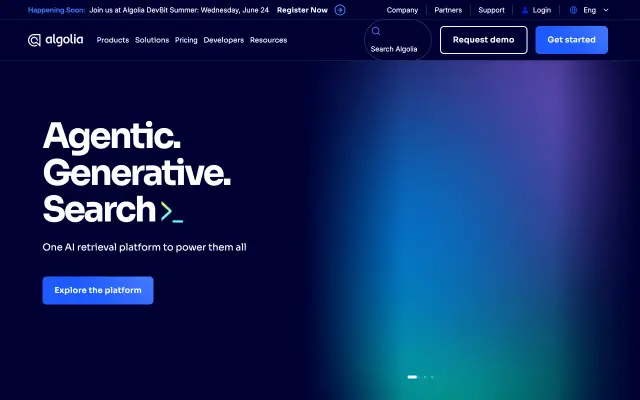 Algolia preview