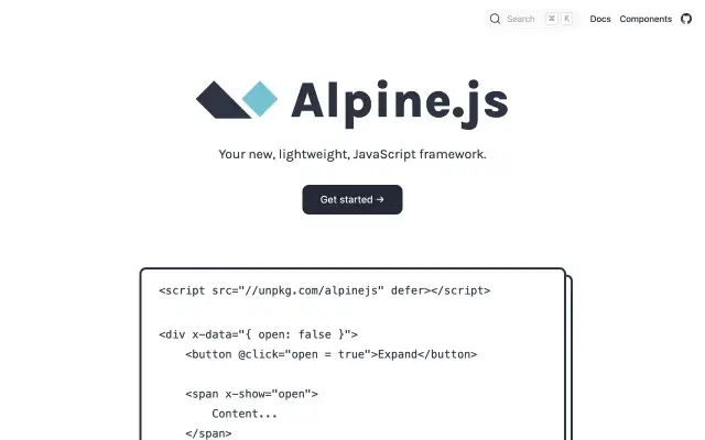 Alpine.js preview