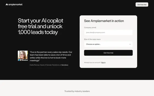 Amplemarket preview