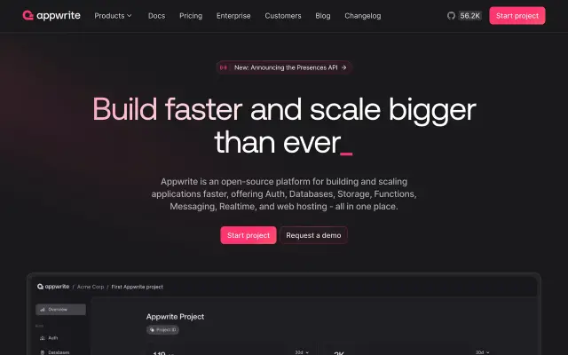 Appwrite preview