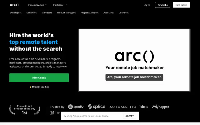 Arc.dev preview