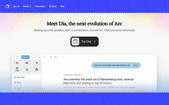 Arc preview