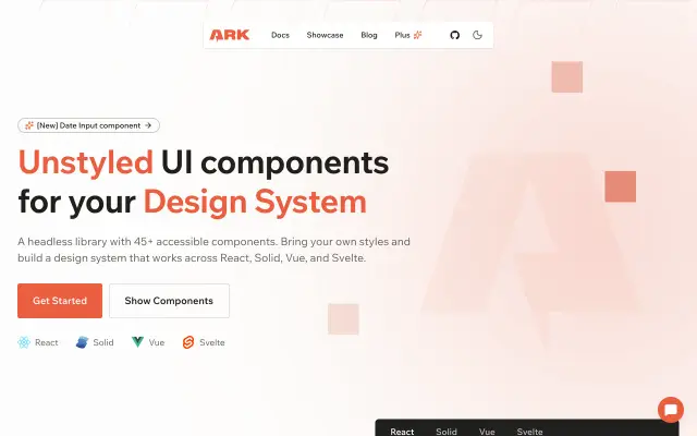 Ark UI preview