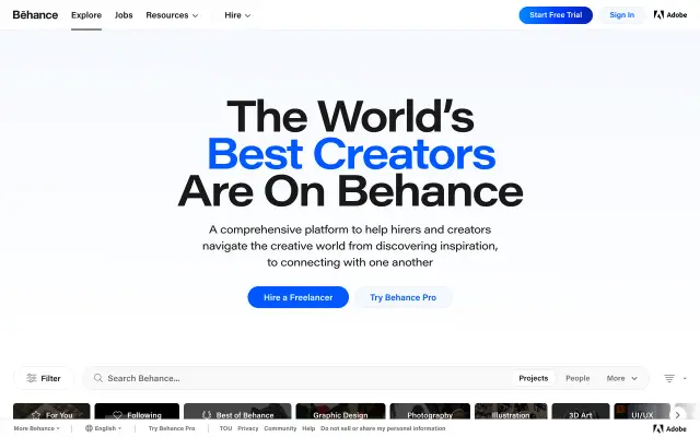Behance preview