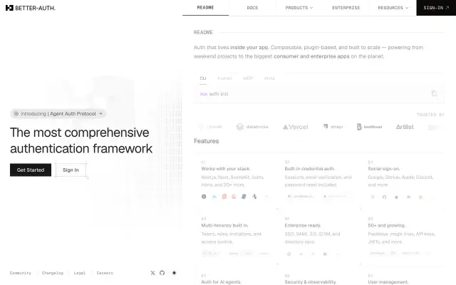 Better Auth preview