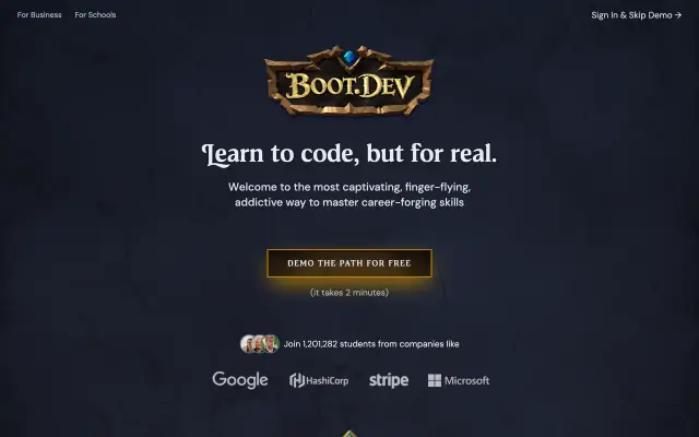 Boot.dev preview