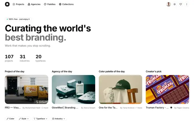 Branding Website preview
