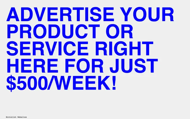 brutalist websites preview