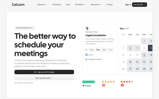 Cal.com preview