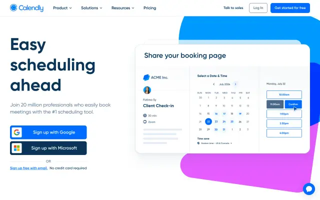 Calendly preview