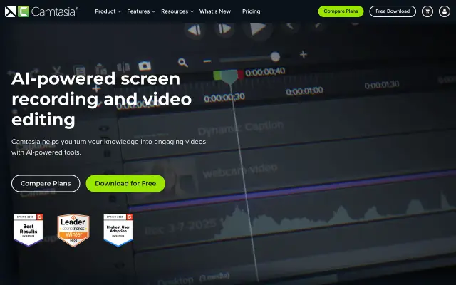Camtasia preview