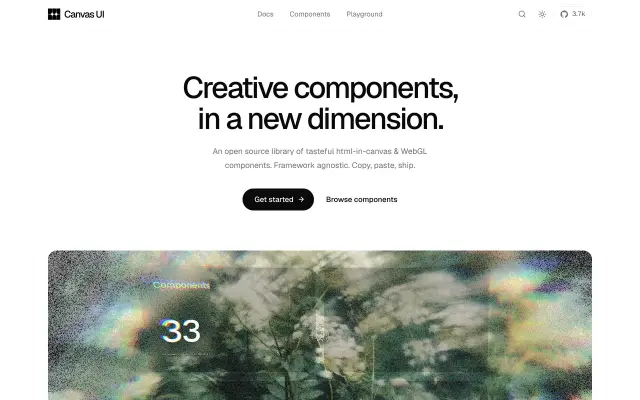 Canvas UI preview